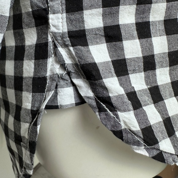 OLD NAVY 'The Classic' with "Love" on Pocket Gingham Women's Button Down sz XLTG - Picture 10 of 10